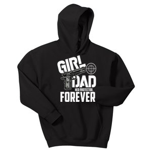 Girl Dad Her Protector Forever Funny Father Of Girl S Kids Hoodie