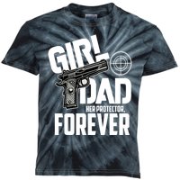 Girl Dad Her Protector Forever Funny Father Of Girl S Kids Tie-Dye T-Shirt