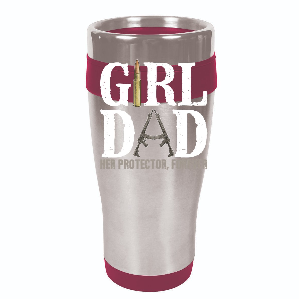 Girl Dad Her Protector Forever Funny Fathers Day Toddler Fine Jersey T-Shirt