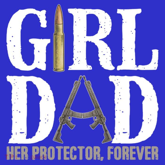 Girl Dad Her Protector Forever Funny Fathers Day 16 in Basic Backpack