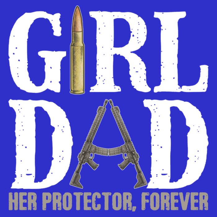 Girl Dad Her Protector Forever Funny Fathers Day Toddler Sweatshirt