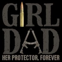 Girl Dad Her Protector Forever Funny Fathers Day Backpack