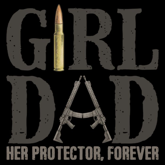 Girl Dad Her Protector Forever Funny Fathers Day Backpack
