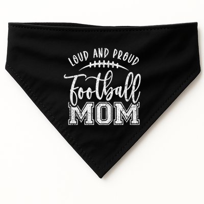 Game Day High School Football Loud And Proud Football Mom Gift USA-Made Doggie Bandana