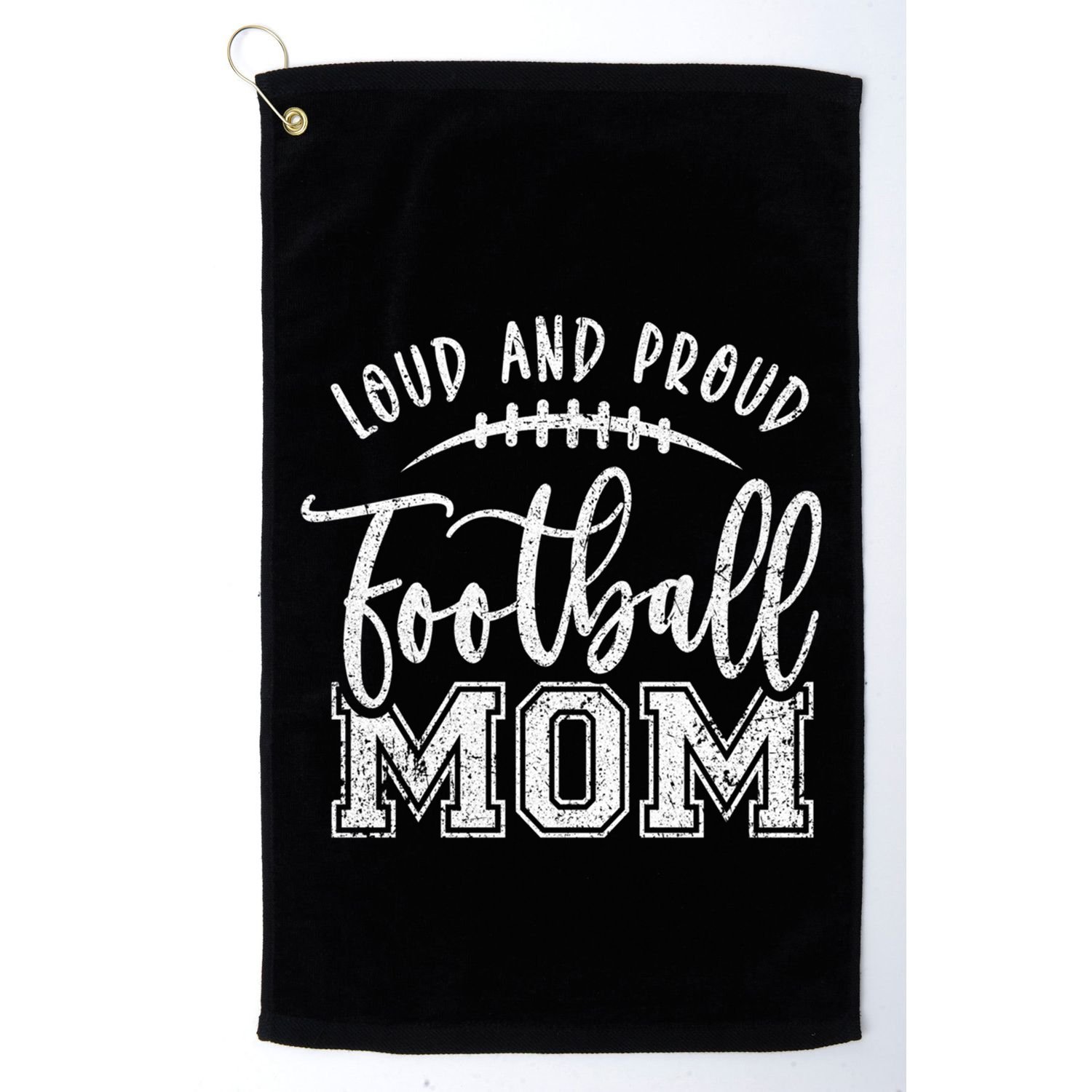 Game Day High School Football Loud And Proud Football Mom Gift Golf Towel