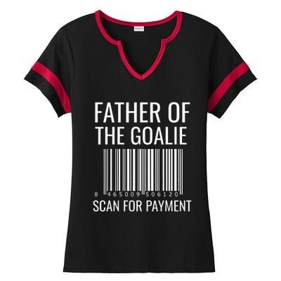 Goalie Dad Hockey Dad Hockey Goalie Ladies Halftime Notch Neck Tee