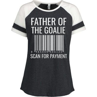 Goalie Dad Hockey Dad Hockey Goalie Enza Ladies Jersey Colorblock Tee