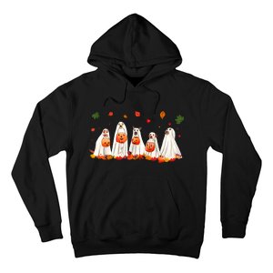 Ghost Dog Halloween Boo Ghost Lover Dog Owner Dog Mom Dad Hoodie