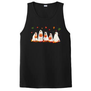 Ghost Dog Halloween Boo Ghost Lover Dog Owner Dog Mom Dad PosiCharge Competitor Tank