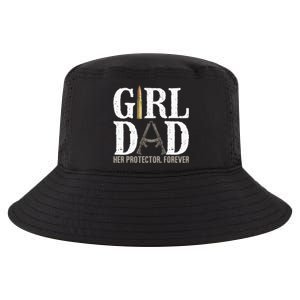 Girl Dad Her Protector Forever Funny Father Of Cool Comfort Performance Bucket Hat