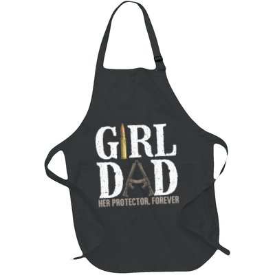 Girl Dad Her Protector Forever Funny Father Of Apron