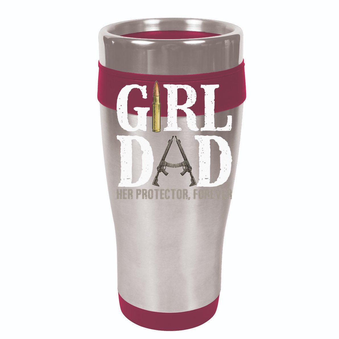Girl Dad Her Protector Forever Funny Father Of Toddler Fine Jersey T-Shirt