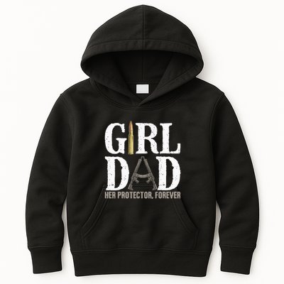 Girl Dad Her Protector Forever Funny Father Of Kids Hoodie