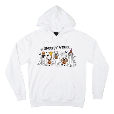 Ghost Dog Halloween Spooky Vibes Hoodie