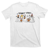 Ghost Dog Halloween Spooky Vibes T-Shirt