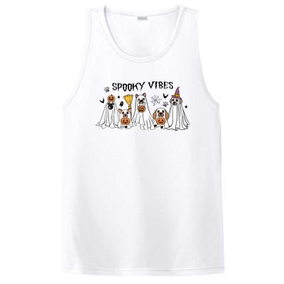 Ghost Dog Halloween Spooky Vibes PosiCharge Competitor Tank