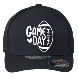 Game Day Heart Football Lover Flexfit Unipanel Trucker Cap