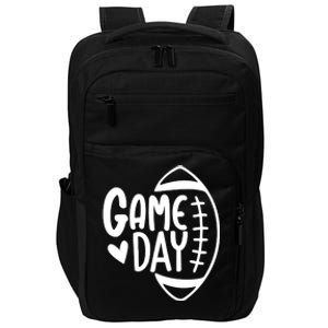 Game Day Heart Football Lover Impact Tech Backpack