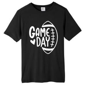 Game Day Heart Football Lover Tall Fusion ChromaSoft Performance T-Shirt