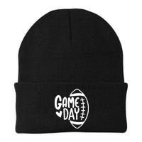 Game Day Heart Football Lover Beanie