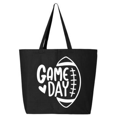 Game Day Heart Football Lover 25L Jumbo Tote