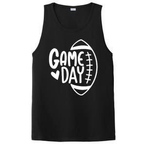 Game Day Heart Football Lover PosiCharge Competitor Tank