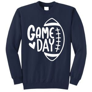 Game Day Heart Football Lover Tall Sweatshirt