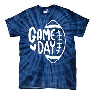 Game Day Heart Football Lover Tie-Dye T-Shirt