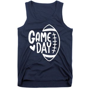 Game Day Heart Football Lover Tank Top