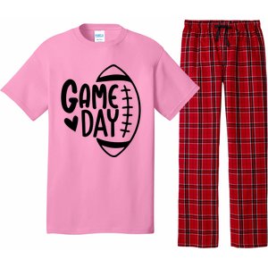 Game Day Heart Football Lover Pajama Set