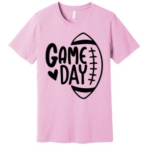 Game Day Heart Football Lover Premium T-Shirt