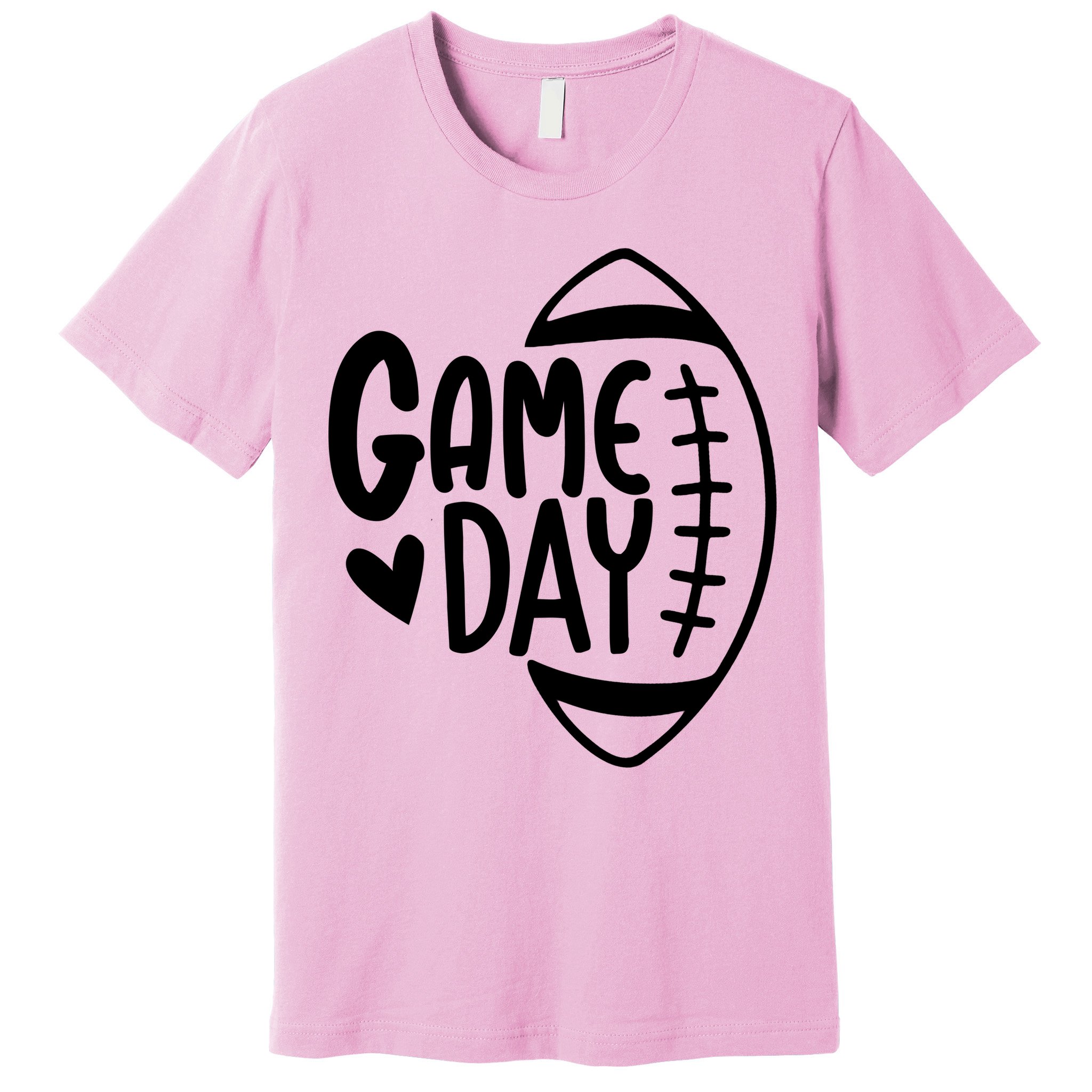Game Day Heart Football Lover Premium T-Shirt
