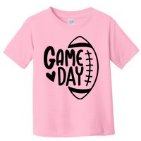 Game Day Heart Football Lover Toddler T-Shirt