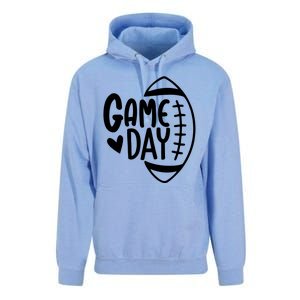 Game Day Heart Football Lover Unisex Surf Hoodie