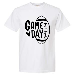 Game Day Heart Football Lover Garment-Dyed Heavyweight T-Shirt