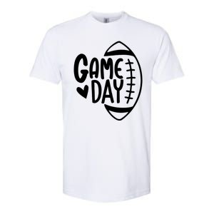 Game Day Heart Football Lover Softstyle CVC T-Shirt