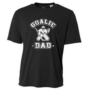 Goalie Dad Hockey Sports Father Ice Hockey Player Coach Fan Cooling Performance Crew T-Shirt