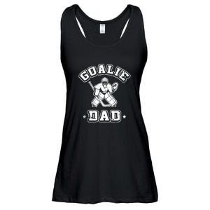 Goalie Dad Hockey Sports Father Ice Hockey Player Coach Fan Ladies Essential Flowy Tank