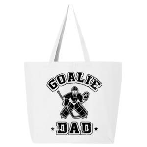 Goalie Dad Hockey Sports Father Ice Hockey Player Coach Fan 25L Jumbo Tote