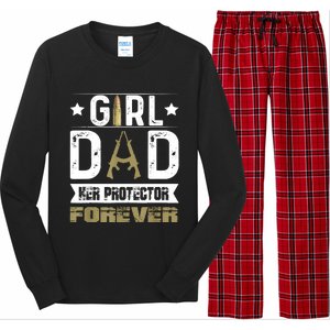 Girl Dad Her Protector Forever Father Day Long Sleeve Pajama Set