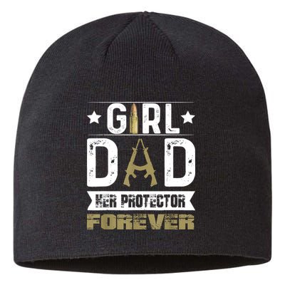 Girl Dad Her Protector Forever Father Day Sustainable Beanie