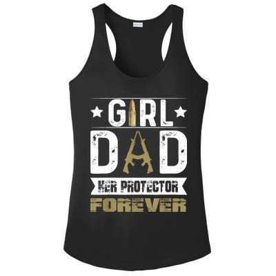 Girl Dad Her Protector Forever Father Day Ladies PosiCharge Competitor Racerback Tank