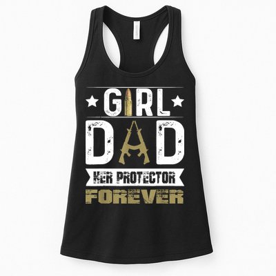 Girl Dad Her Protector Forever Father Day Womens Tank Top