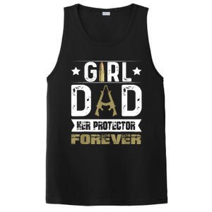 Girl Dad Her Protector Forever Father Day PosiCharge Competitor Tank