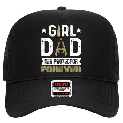 Girl Dad Her Protector Forever Father Day Trucker Hat