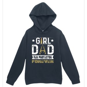 Girl Dad Her Protector Forever Father Day Urban Pullover Hoodie