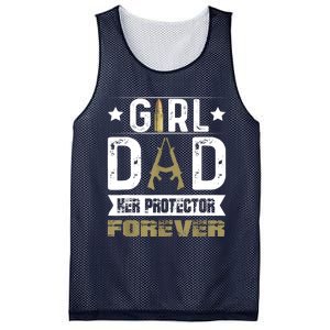 Girl Dad Her Protector Forever Father Day Mesh Reversible Basketball Jersey Tank