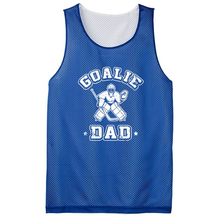 Goalie Dad Hockey Sports Father Ice Hockey Player Coach Fan Cool Gift Mesh Reversible Basketball Jersey Tank