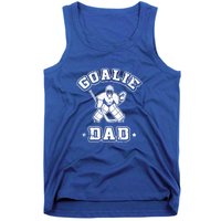 Goalie Dad Hockey Sports Father Ice Hockey Player Coach Fan Cool Gift Tank Top