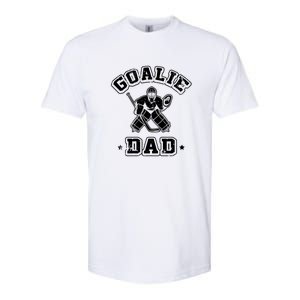 Goalie Dad Hockey Sports Father Ice Hockey Player Coach Fan Cool Gift Softstyle CVC T-Shirt